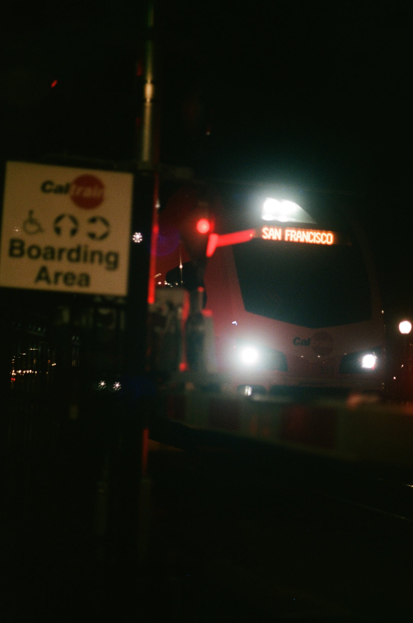 Caltrain EMU at Night